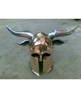SALE! Brass Corinthian Viking Helmet 18 Gauge